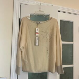 Tommy Bahama Swarovski Crystals Cashmere/Wool Sweater XS